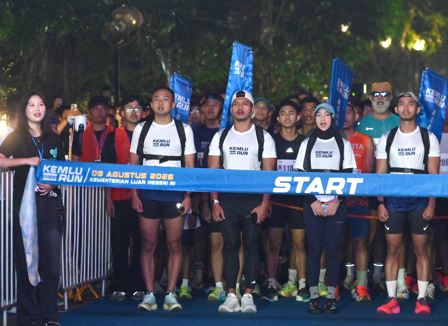 Mengikuti acara Kemlu Run, bersama Menteri dan Wakil Menteri Luar Negeri